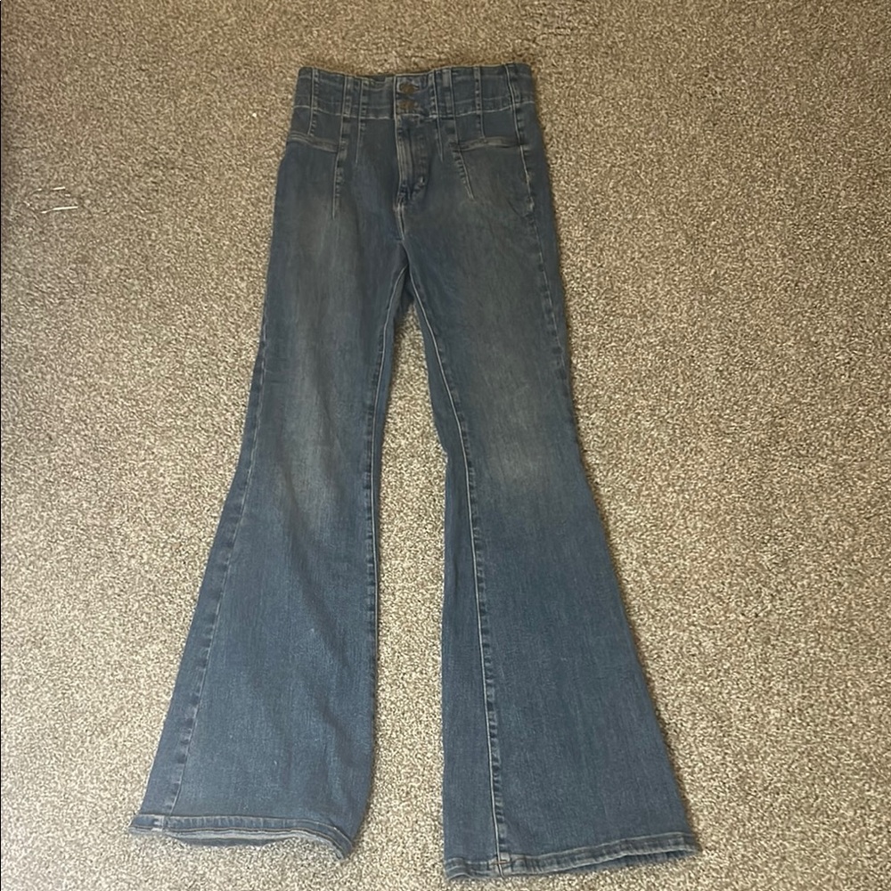 Women's Blue Flared Jeans
